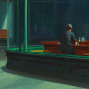 Detail of 'Nighthawks' by Edward Hopper